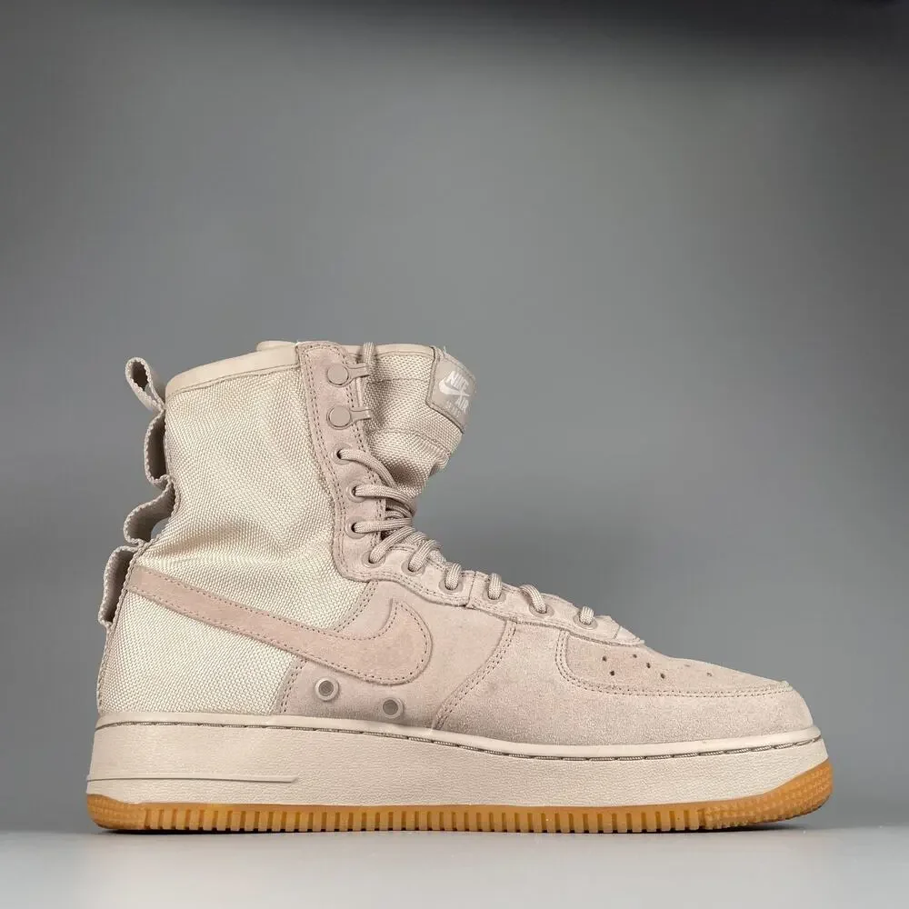 Nike SF Air Force 1 String Men's Size 10 Beige Basketball Sneakers Casual Shoes